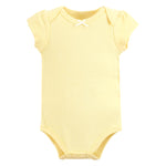 Hudson Baby Unisex Baby Cotton Bodysuits, Citrus Mint, 3-6 Months