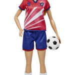 Barbie Careers Fashion Doll & Accessory, Soccer Player with Blonde Ponytail, #9 Uniform, Tall Socks, Cleats & Ball