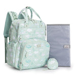 BabbleRoo Diaper Bag Backpack - Baby Essentials Travel Tote - Multi Function Water Resistant Diaper Bag, Travel Essentials Baby Bag with Changing Pad, Stroller Straps & Pacifier Case - Unisex, Black