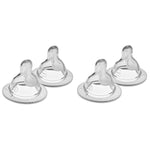 MAM Bottle Nipples Medium Flow Nipple Level 2, for 2+ Months, SkinSoft Silicone Nipples for Baby Bottles, Fits All MAM Bottles, 4 Pack