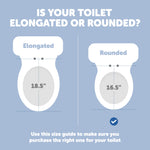 Quick Flip Toilet Seat with Built-In Potty & Splash Guard for Toddler Training, Slow Close - Jool Baby (Round)