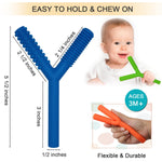 Hollow Teething Tubes Toys for Babies Girls Boys, 5 Pack Silicone Baby Teether Toy Tube for Infants with Nursing Biting Chewing, Chew Straws for Toddlers 6-12 Months (Style C)