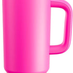 40 oz Tumbler with Handle and Straw: Stainless Steel Insulated Tumbler Keeps Cold for 24 Hours, Leakproof Travel Cup Fits in Cup Holder and BPA-Free, Cotton Candy
