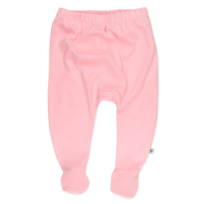 HonestBaby unisex baby 3-pack Organic Cotton Footed Harem Pants, Love Dot, 6-9 Months US