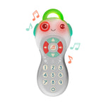 B. toys - Baby Musical TV Remote Control with Learning Numbers & Songs - Interactive Sensory Toy with Light-Up Buttons - Educational Baby Toys for Development, 6 Months & Up