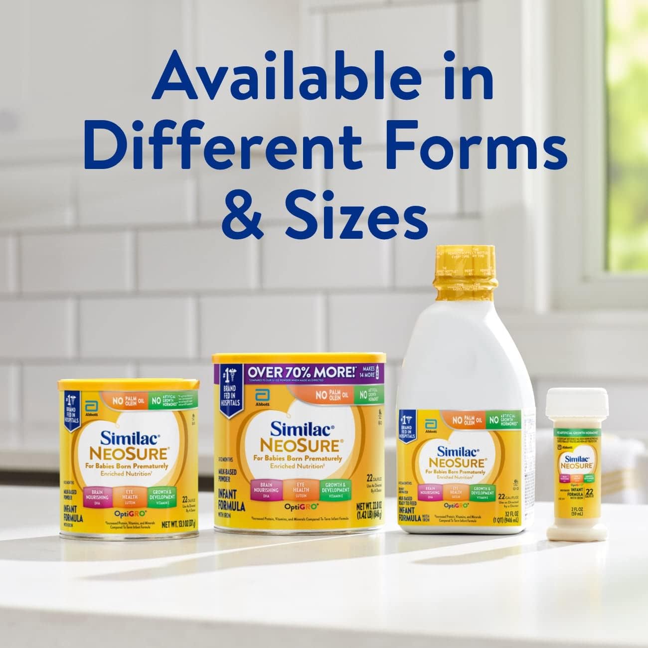 Similac NeoSure Premature Post-Discharge Infant Formula, Baby Formula Powder, 13.1-oz Can, Pack of 6