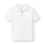 Janie and Jack The Classic Pique Polo, White, 3
