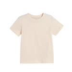 Zamplinka Kids Solid Unisex Round Neck T-Shirt Short Sleeve | Combed Cotton | Apricot Size 18-24 Months