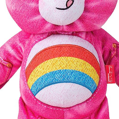 Care Bears 14" Medium Plush - Cheer Bear - New Denim Design - Soft Huggable Eco-Friendly Material!