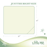 Little Me Baby Unisex White Cable Knit Swaddling Receiving Blanket, 30 X 27 inches, 100% Cotton Baby Blankets