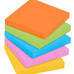 Post-it Super Sticky Notes, 3x3 in, 6 Pads, 2X The Sticking Power, Energy Boost Collection, Bright Colors (Orange, Pink, Blue, Green),Recyclable (654-6SSAU)
