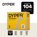 DYPER Toddler Training Pants 2T-3T for Boys & Girls Hypoallergenic, Unscented, Plant-Based & Perfect for Sensitive Skin, Leakproof Potty Training Pants for Day & Overnight Protection