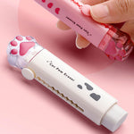 Doraking Cute Eraser, Retractable Kawaii Cat Paw Erasers for Kids, Rubber Push-Pull Eraser for Students Writing Drawing Aesthetic Erasers for School Office Supplies