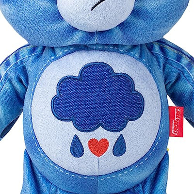 Care Bears 14" Medium Plush - Grumpy Bear - New Denim Design - Soft Huggable Eco-Friendly Material!