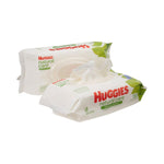 Huggies Natural Care Sensitive Baby Wipes, Unscented, Hypoallergenic, 6 Flip-Top Packs (288 Wipes Total)