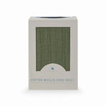 Little Unicorn Premium Crib Sheet | Breathable & Super-Soft Muslin Fabric (Fern)