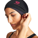 Arena Unisex Adult Smartcap Extra Soft Swim Cap for Fitness Swimmers Two-in-One Headcover for Long Hair, One Size Fits Most, Black