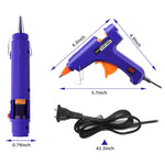 Hot Glue Gun Kit: Mini Hot Glue Guns Kit with 20 Sticks Melt Glue Gun Craft for Kids School DIY Arts Home Quick Repairs (2 Pack)