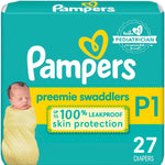 Pampers Baby Diapers - Swaddlers - Size 0, 84 Count, Ultra Absorbent Disposable Newborn Diaper
