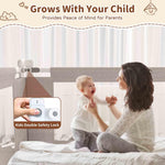 PurePapoose 3-Piece King Size Bed Rail for Toddlers - Height Adjustable Baby Bed Rail Guard with Headboard Rod,Safety Bed Rails for King Size Bed with Child Lock(78.74x78.74x74.8 Inch)
