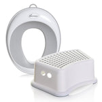 Dreambaby Toilet seat and Step Stool, Grey, 2 Piece Set