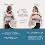 LÍLLÉbaby Complete Airflow Ergonomic 6-in-1 Baby Carrier Infant to Toddler with Lumbar Support (7-45 Pounds), 360 Degree Baby Wearing, Inward and Outward Facing (Pacific Coast)