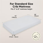 KeaBabies 2-Pack Organic Crib Sheets for Boys, Girls - 52x28 Fitted Crib Mattress Sheet Neutral, Breathable Jersey Cotton Cover for Baby Bed, Toddler Mattress, Soft & Cute Prints (Cove)