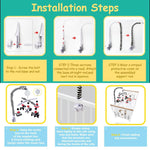 teytoy My First Baby Crib Mobile, Black and White Baby Mobile for Crib, High Contrast Mobile Toy for Newborn Infants Boys and Girls