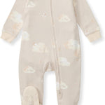 Burt's Bees Baby Baby Girls Pajamas, Zip Front Non-Slip Footed Sleeper Pjs, 100% Organic Cotton