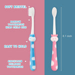Gisdo 50pcs Toddler Toothbrush Set, Kids Manual Toothbrushes, Soft Bristles, Age 2+ Children, Individually Wrapped