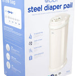 Ubbi Steel Diaper Pail, Odor Locking, No Special Bag Required, Award-Winning, Registry Must-Have, Ivory