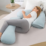 INSEN Pregnancy Pillow for Sleeping,Maternity Body Pillow for Pregnancy Women,Pregnancy Support Pillow for Back, Hip Pain, Green