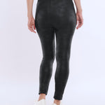 Motherhood Maternity Women's Essential Stretch Full Length Secret Fit Over The Belly Pregnancy Legging, Black Coated, X-Small