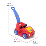 Step2 Push Around Buggy Kids Push Car, Ride On Car with Seat Belt and Horn, Toddlers Ages 18 Months - 3 Years Old, Max Weight 50 lbs., Easy Storage, Ideal Stroller Substitute, Red