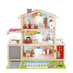 Hape Doll Family Mansion| Award Winning 10 Bedroom Doll House, Wooden Play Mansion with Accessories for Ages 3+ Years