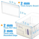 Ugotfeels Breastmilk Storage Container with Freezer Flattener Kit, Large Capacity Organizer Bins for Flattening Milk Bags, Save Refrigerator Space (2 Pack)