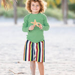 RuggedButts® Baby/Toddler Boys Rainforest Long Sleeve Rash Guard - 3-6m