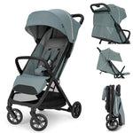 Inglesina Quid³ Stroller, Cosmic Black - Compact Reclining Travel Stroller for Baby & Toddler 0-55 lbs, One Hand fold, Car seat Compatible, Airplane Overhead, Lightweight, Foldable, XL UPF 50+ Canopy