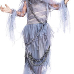 Spooktacular Creations Halloween Haunting Beauty Ghost Girl Costume, Scary Ghost Dress Midnight Costume for Halloween Dress Up Party-XL(12-14yr)