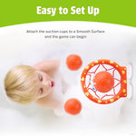 MARPPY Bath Toys - Bathtub Basketball Hoop for Kids Toddlers - Mold Free Bath Toys with Suction Cup & 3 No Hole Balls - Shower and Bathtub Toys for Toddlers - Boys Girls
