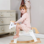 Tender Leaf Toys - Lucky Rocking Horse - Premium Wood Rocking Horse for Imaginative Play - Helps Cognitive and Physical Development in Toddler Boys and Girls - Age 12m+