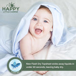 Happy Little Camper Natural Baby Wipes Unscented - Hypoallergenic & Chlorine-Free Wet Wipes with Aloe Vera, Chamomile and Pomegranate Extract - Gentle on Sensitive Skin - 72 Count