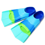 Foyinbet Kids Swim Fins,Youth Flippers Short Swimming Fins Flippers for Lap Swimming Training for Kids Girls Boys 2XS