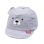 Sun Hat for Baby Boy Girl, Soft Cotton Hat for Baby Toddler, Kids Baseball Caps for Little boy Girl Spring Summer Sun hat (3-12 Months, Gray)