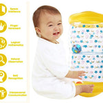 QINGBAO Baby Crawling Toy Fitness Toys Exercise Your Baby's Hearing and Touch Exercise Your Baby's Muscles and Coordination (Yellow)