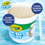 Crayola Air Dry Clay (5lbs), Natural White Modeling Clay for Kids, Sculpting Material, Bulk Craft Supplies, Teacher Classroom Must Haves for School