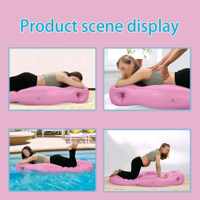 Pregnancy Mattress with Hole, Tummy Nest Pregnancy Mattress, Inflatable Pregnancy Pillow, for Stomach & Side Sleepers, Sleep Support for Back, Neck, Shoulder, HIPS, Belly for Pregnent Women (Pink)