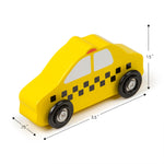 Melissa & Doug Wooden Cars Vehicle Set in Wooden Tray