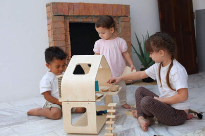 PlanToys Wooden Contemporary Dollhouse (7122)