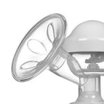 ZJchao Manual Breast Pump Strong Suction Low Noise Hand Held Breastfeeding Pump for Nursing Mothers Portable Easy to Use White 17x18cm